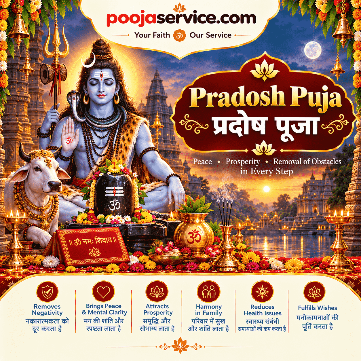 Pradosh Puja — प्रदोष पूजा