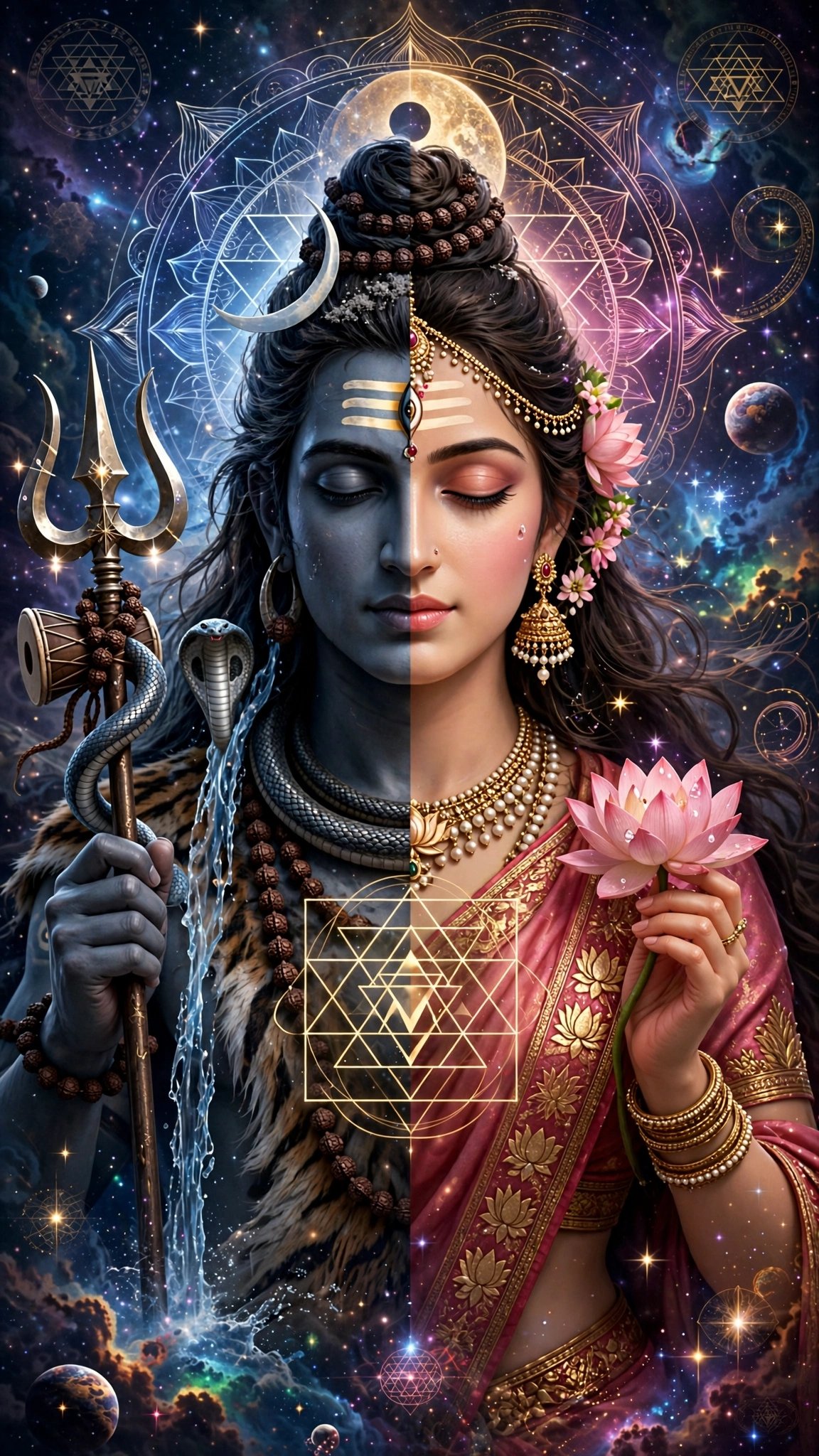 Ardhanarishvara HD Wallpaper